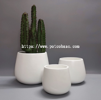 FRP Fiberglass Pot PC1247-17161 Shopping Mall Large Nordic Round Cement Flower Pot Flower Box Living Room Balcony Outdoor Green Plant Pot商场大号北欧圆形水泥花盆花箱客厅阳台户外绿植花盆 Pusat Beli-belah Pasu Bunga Simen Bulat Nordic Besar Kotak Bunga Balkoni Ruang Tamu Pasu Tumbuhan Hijau Luaran