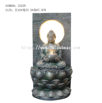 Premium Budhha Water Fountain PC1247-59061 Buddha Statue Flowing Water Ornaments Chinese Circulation Fountain Fortune Tea Room Desktop Home Living Room Entrance TV Cabinet Decorations 优质佛像流水喷泉PC1247-59061佛像流水摆件中式循环喷泉发财茶室桌面家用客厅玄关电视柜装饰品 Pancuran Air Budhha Premium PC1247-59061 Patung Buddha Perhiasan Air Mengalir Air Pancut Peredaran Cina Nasib Bilik Teh Meja Rumah Pintu Masuk Ruang Tamu Hiasan Kabinet TV