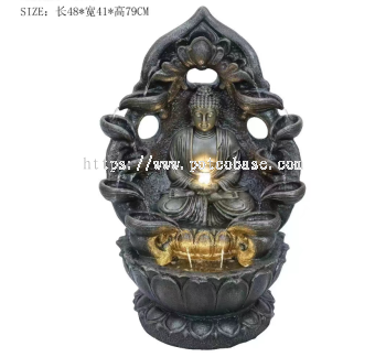 Premium Budhha Water Fountain PC1247-59062 Buddha Statue Flowing Water Ornaments Chinese Circulation Fountain Fortune Tea Room Desktop Home Living Room Entrance TV Cabinet Decorations 优质佛像流水喷泉PC1247-59062佛像流水摆件中式循环喷泉发财茶室桌面家用客厅玄关电视柜装饰品 Pancuran Air Budhha Premium PC1247-59062 Patung Buddha Perhiasan Air Mengalir Air Pancut Peredaran Cina Nasib Bilik Teh Meja Rumah Pintu Masuk Ruang Tamu Hiasan Kabinet TV