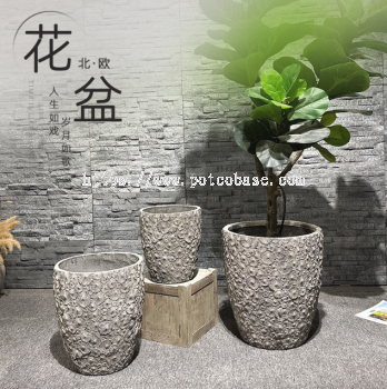 Cement Pot  PC1247-19718-3 Cement flower pots Nordic creative old living room balcony household green plant pots floor-standing flower pots interior decoration ornaments