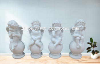 Modern Angle Home Decoration PC1247-31026 Outdoor European Cupid Angel Ornament Roman Column Sculpture Garden Villa Soft Decoration Character Landscape Wedding Decoration