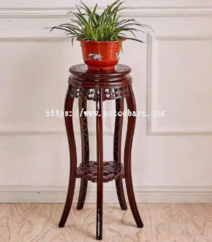 Imitation wooden flower stand, plastic stool, resin store cafe table window orchid art green plant company flower pot