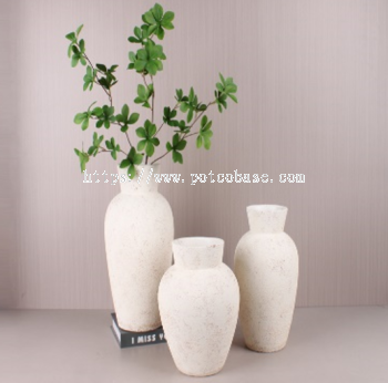 Ceramic Vase High-end simple ceramic vase tabletop flower arrangement water-raised dried flower flower vase ins style high-looking living room decoration