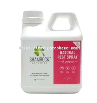 Shamrock Natural Pesticide All Purpose Natural Pest Spray 1L 天然多用途自然害虫喷雾剂 Racun Perosak Semulajadi Semburan Perosak Semulajadi Serbaguna