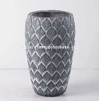 Fiberglass Pot PC1247-17152 Nordic creative simple flower pot high round living room balcony courtyard green plant potted large floor-standing flower pot wholesale 北欧创意简约花盆高圆形客厅阳台庭院绿植盆栽大落地花盆批发 Pasu bunga sederhana kreatif Nordic bulat tinggi ruang tamu balkoni halaman halaman hijau pasu bunga besar berdiri di lantai borong