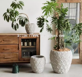 Fiberglass Pot PC1247-17154 Nordic floor-standing flower pot planting flower vat extra large diameter indoor living room balcony hotel model room decorations  北欧落地花盆种植花器花缸特大号口径室内客厅阳台酒店样板间摆件 Pasu bunga berdiri di lantai Nordic tong bunga tanam tong bunga berdiameter lebih besar dalam ruang tamu balkoni hiasan bilik model hotel