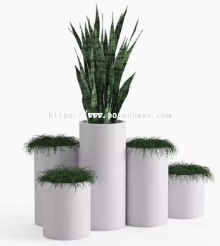 FRP Fiberglass Pot PC1247-17187-33 Simple Modern Cylindrical Household Large Flowerpot Shopping Mall Beautiful Outdoor White Resin Round Flowerpot 简约现代圆柱家用大花盆商场美陈户外白色树脂圆形花盆  Rumah Silinder Moden Ringkas Pasu Bunga Besar Pusat Beli-Belah Pasu Bunga Bulat Resin Putih Luar Yang Cantik