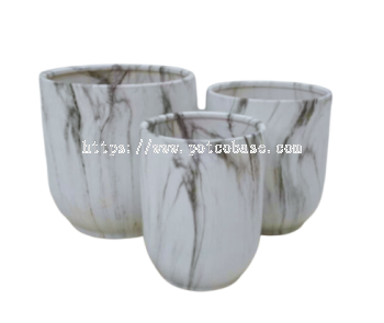 Ceramic Pot PC1247-19826 Nordic Style Marble Flowerpot Flat Bullet Black And White Texture Modern Simple Floor-Standing Flowerpot 北欧风大理石纹花盆平面子弹头黑白纹理现代简约落地花盆 Pasu Bunga Marmar Gaya Nordic Peluru Rata Tekstur Hitam Dan Putih Moden Pasu Bunga Berdiri Lantai Ringkas