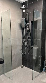 Fix one panel shower screen