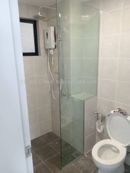 Fix one panel shower screen