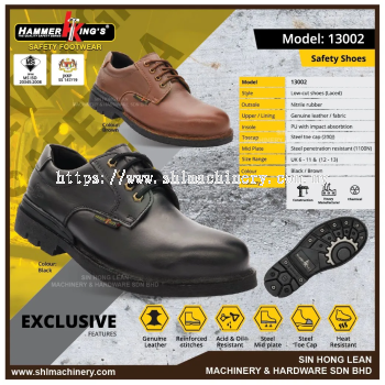 (EXCLUSIVE) HAMMER KINGS SAFETY SHOES 13002