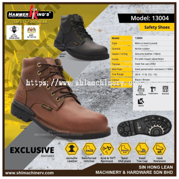 (EXCLUSIVE) HAMMER KINGS SAFETY SHOES 13004