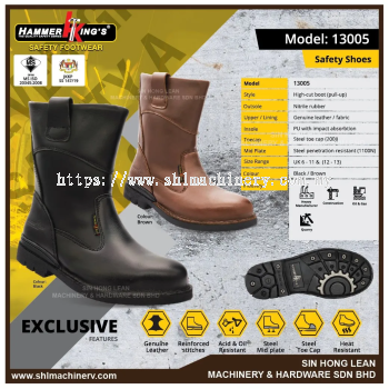 (EXCLUSIVE) HAMMER KINGS SAFETY SHOES 13005