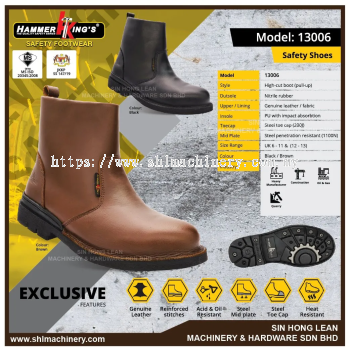 (EXCLUSIVE) HAMMER KINGS SAFETY SHOES 13006