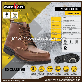 (EXCLUSIVE) HAMMER KINGS SAFETY SHOES 13007