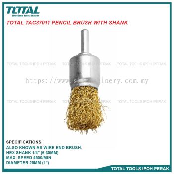 TOTAL TAC37011 Pencil Brush with Shank