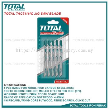 TOTAL TAC51111C Jig Saw Blade