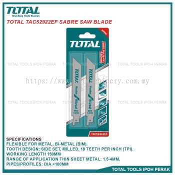 TOTAL TAC52922EF Sabre Saw Blade