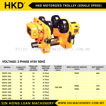 HKD MOTORIZED TROLLEY (SINGLE SPEED)