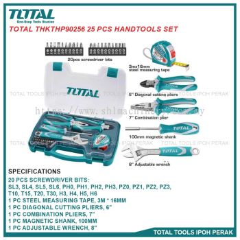 TOTAL THKTHP90256 25 Pcs Handtools Set