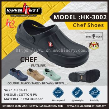 Hammer King’s HK3002 Chef Shoes   Premium Non-Slip Kitchen Shoes with Breathable Mesh & Cushioned Comfort for Professional Chefs