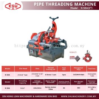 KSU N50A 2-Inch Pipe Threading Machine - Durable & Precision Performance