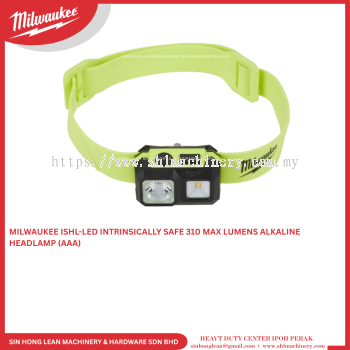 MILWAUKEE ISHL-LED INTRINSICALLY SAFE 310 MAX LUMENS ALKALINE HEADLAMP (AAA)