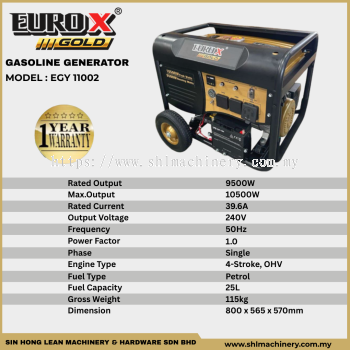 EURO X EGY 11002 HEAVY DUTY GASOLINE GENERATOR