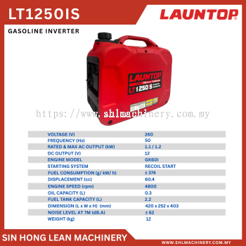 LAUNTOP LT1250IS GASOLINE INVERTER