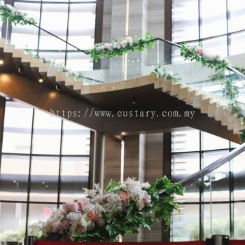 Vase Arrangement - Staircase Floral Decoration