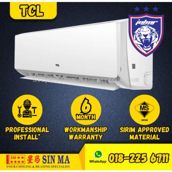 (With Install JB) TCL 1HP R32 Air Conditioner TAC-09CSD 1.0HP with Smart Air Flow TPG XA71 XA81 Aircond Energy Saving