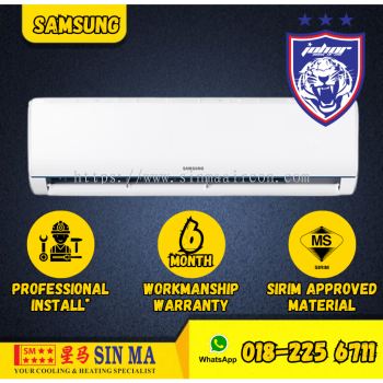 (With Install JB) SAMSUNG 1.0HP Non-Inverter S-Essential Air-Conditioner - AR09TGHQAB Premium with S-Essentia AR09BGHQAB