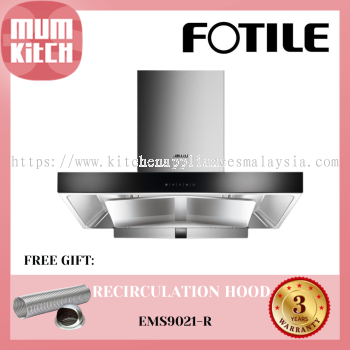 FOTILE Penyedut Asap Dapur T Hood 1080m3/h EMS9021-R