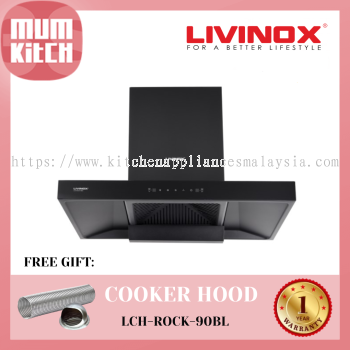 LIVINOX Cooker Hood ROCK T Hood 1400m3/h (LCH-ROCK-90BL)