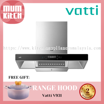 VATTI Cooker Hood 1860m3/h T Hood Auto Clean (V931)