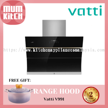 VATTI Cooker Hood 2050m3/h Cold Wash Auto Clean (V991)