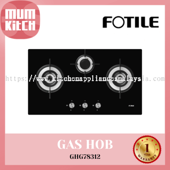 FOTILE Gas Hob 3 Burner 5.0kw Superflame Series GHG78312