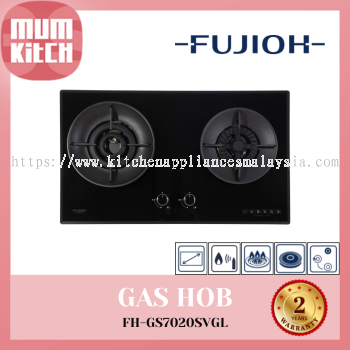 FUJIOH 2 Burner Gas Hob - With 1 Double Inner Flame (FH-GS7020SVGL)