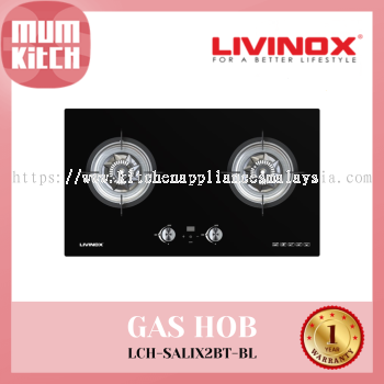 LIVINOX 2 Burner 5.0kw Built-in Gas Hob (LCH-SALIX2BT-BL)