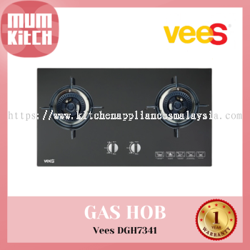 VEES 2 Burner Twister Flame 5.0kw Gas Hob (DGH7341)