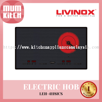 LIVINOX LEH-4118ICS Induksi dan Seramik Dapur Elektrik Terbina Dalam