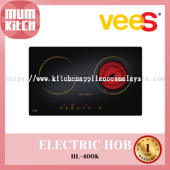 VEES Electric Hob - Induction And Ceramic 3100w (HL-400K)