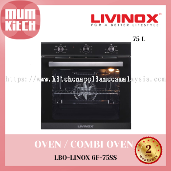 LIVINOX Built-in Oven 75L (LBO-LINOX 6F-75SS)