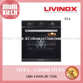 LIVINOX Built-in Oven 75L (LBO-LINOX 9F-75SS)