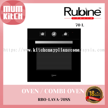 RUBINE LAVA RBO-LAVA-70SS Ketuhar Terbina Dalam 70L