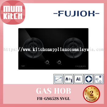 FUJIOH Gas Cooker 2 Burners 5.0KW FH-GS6528SVGL