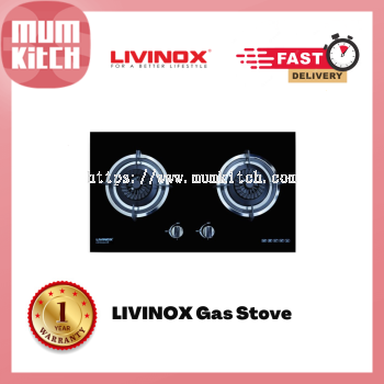 LIVINOX Gas Cooker 2 Burners Eureca 4.5KW LGH-EURECA 2B-BL