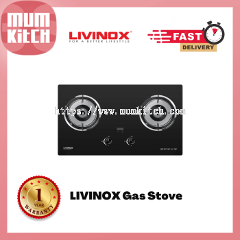 LIVINOX Gas Cooker 2 Burners Flexible 5.2KW LGH-328T 2B-BL