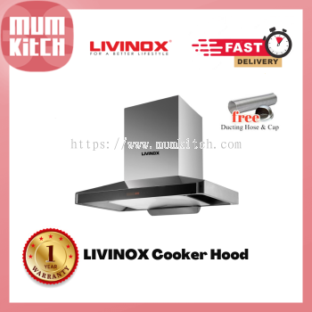 LIVINOX Cooker Hood T Hood 1600m3/h Arch-Glass LCH-AMOLITE-90SS 