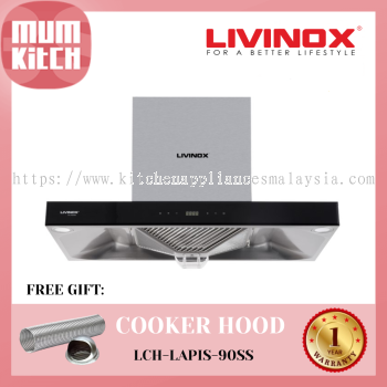 LIVINOX Cooker Hood T Hood Arch-Glass 1400m3/h LCH-LAPIS-90SS